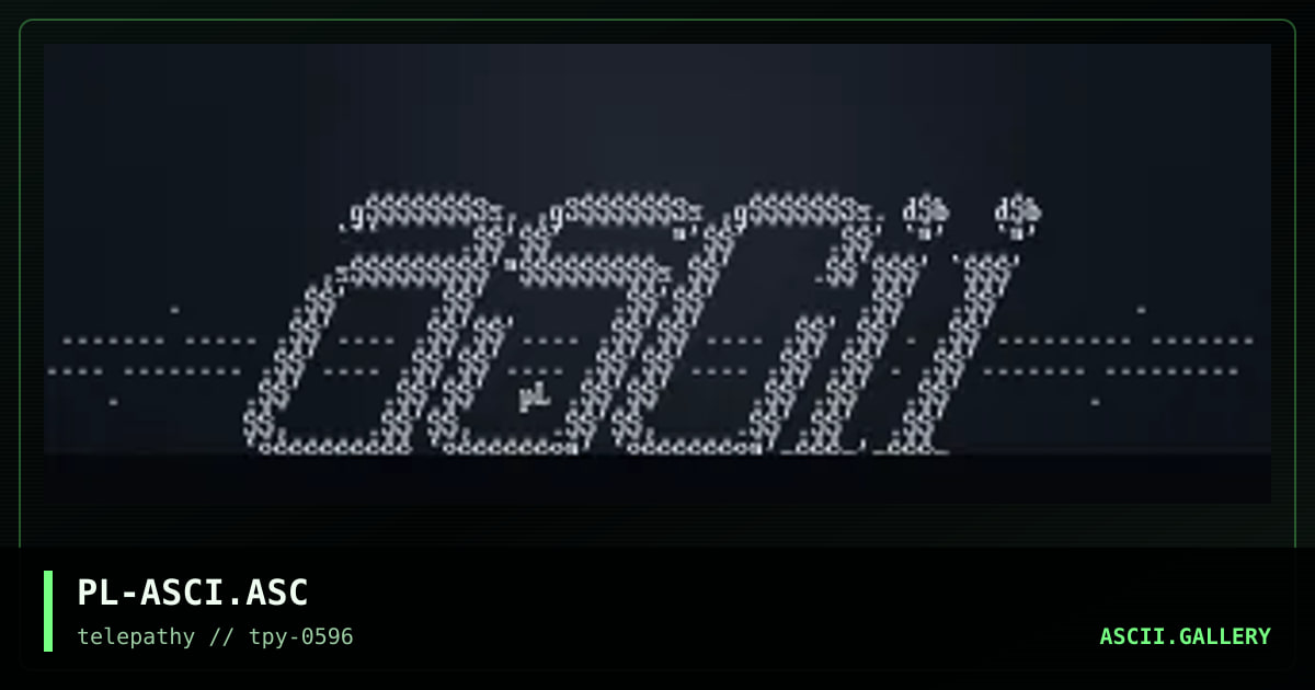 ascii logo, by painless, 1996