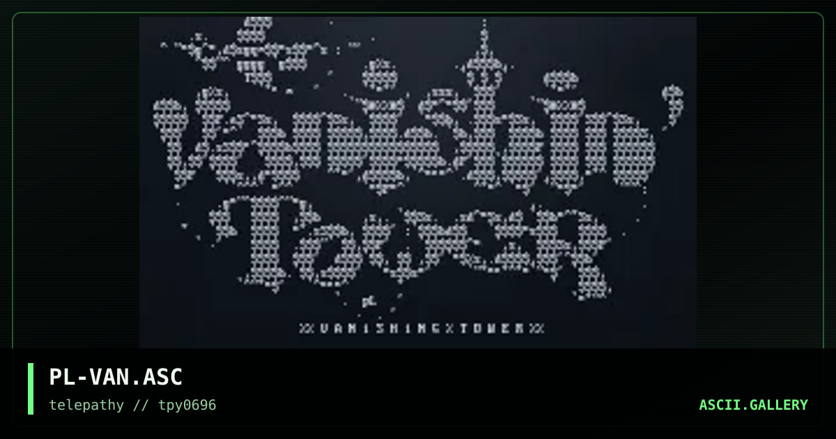 Vanishin tower, by painless, 1996