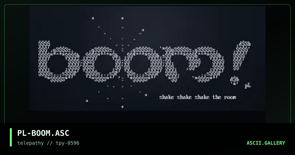 boom logo, by painless, 1996