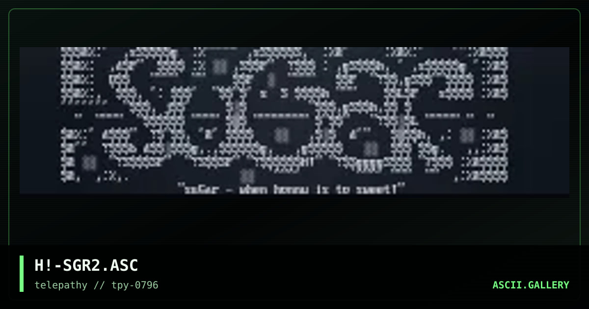 sugar #2, by hitech, 1996