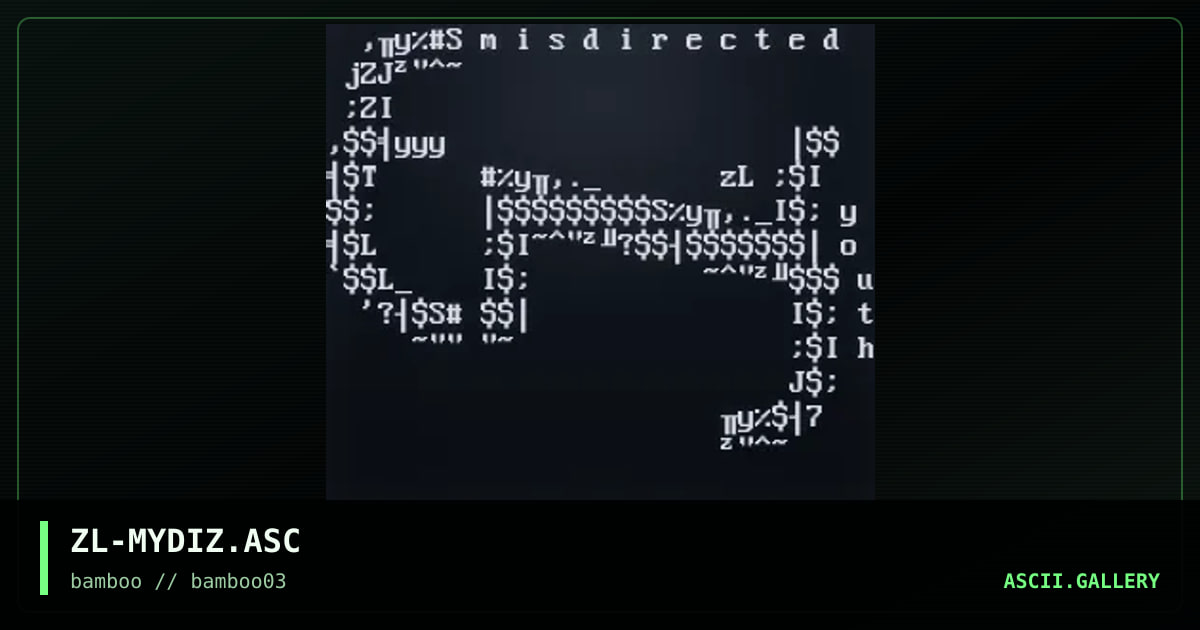 ZL-MYDIZ.ASC, by zombie lead, 2000