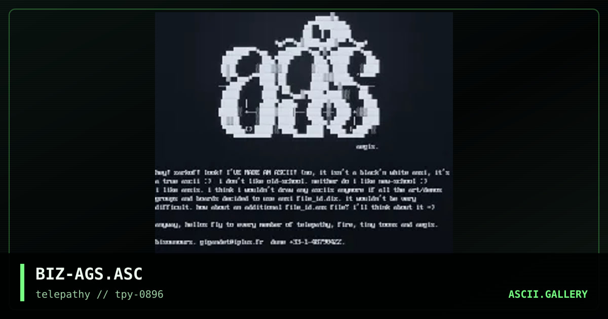 BIZ-AGS.ASC, by bisounours, 1996