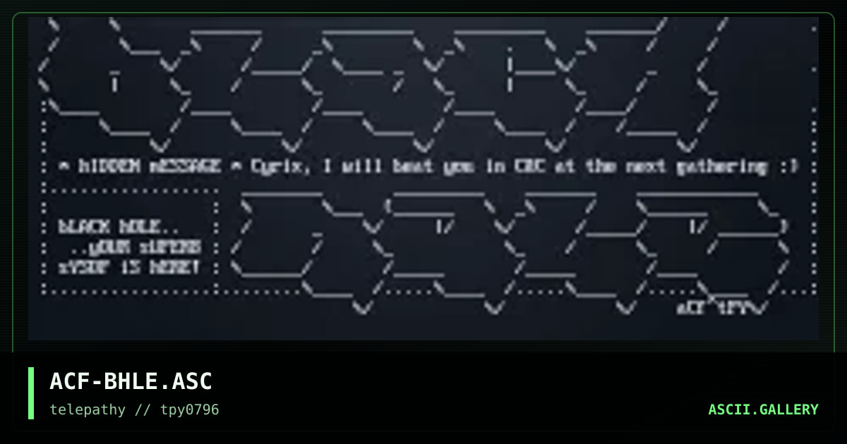 ACF-BHLE.ASC, by acidflash - tpy, 1996