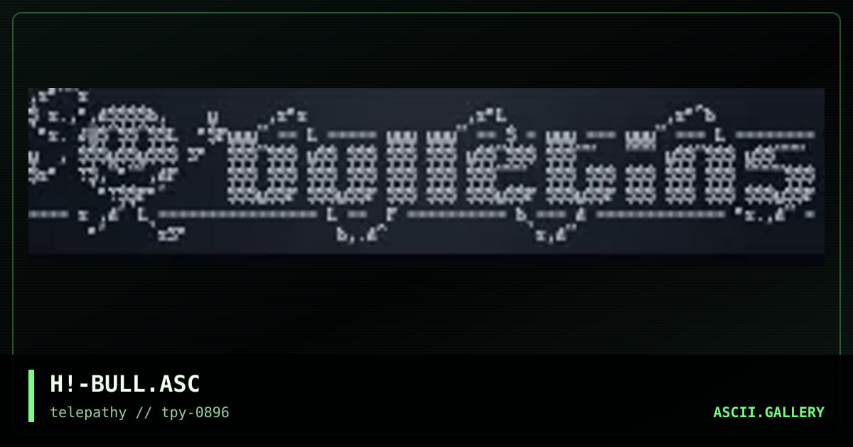 bulletin header, by hitech, 1996