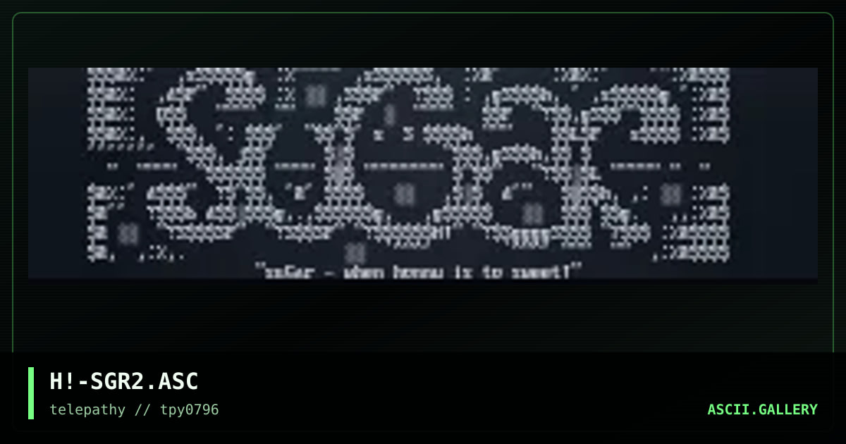 sugar #2, by hitech, 1996