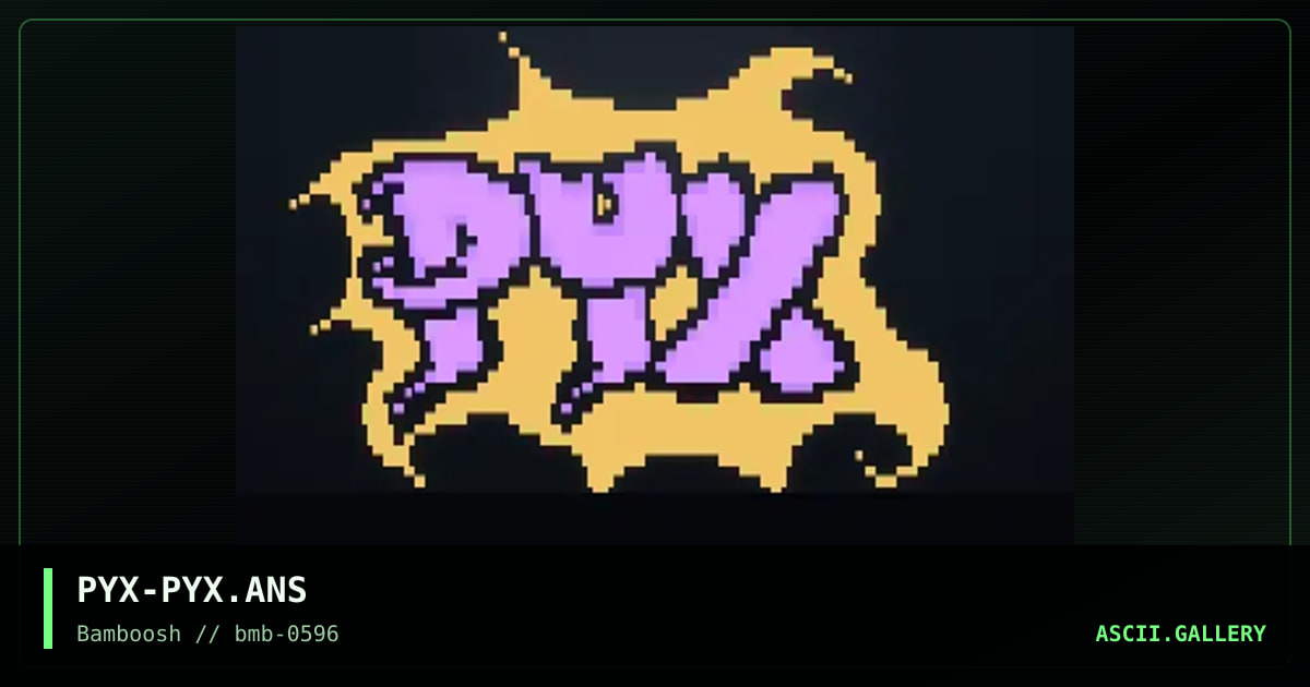 pyxlogo :), by pyx, 1996
