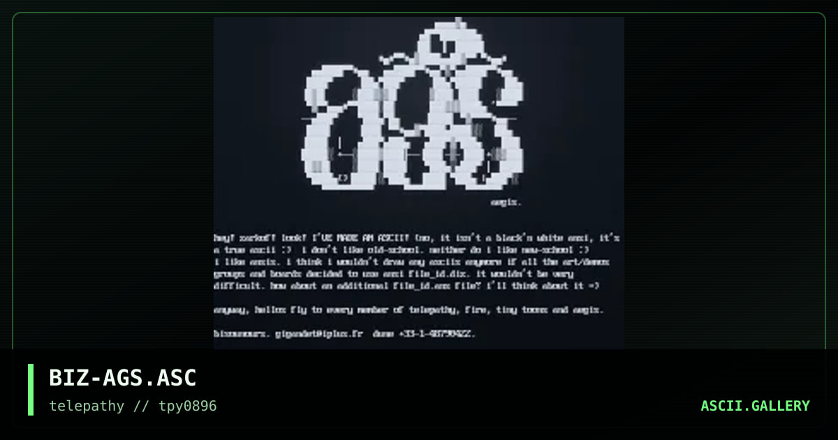 BIZ-AGS.ASC, by bisounours, 1996