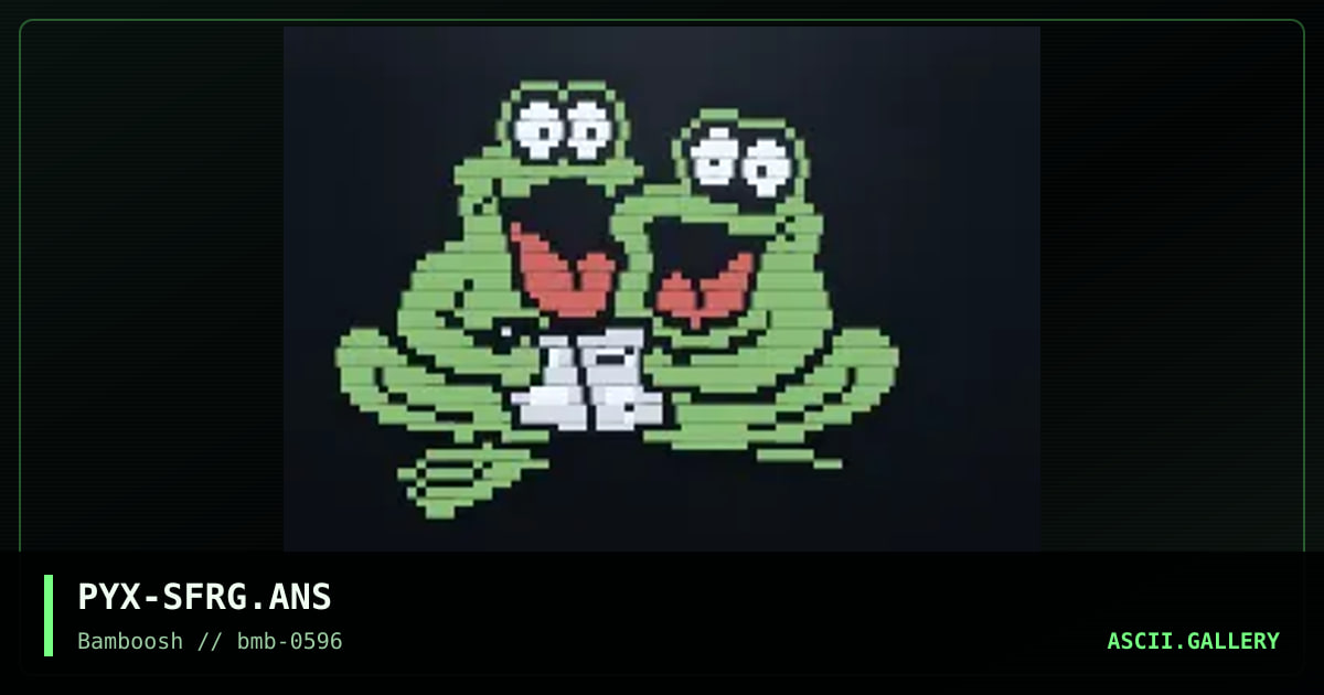 Singing Frogs, by pyx, 1996