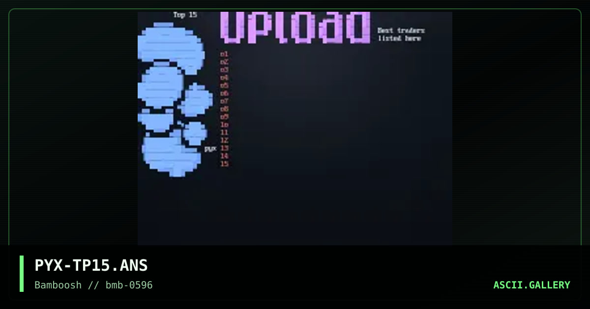 top 15 ul, by pyx, 1996