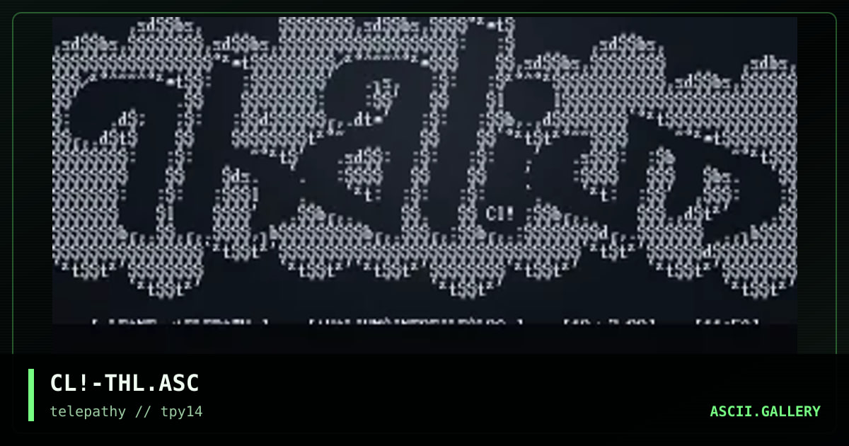 tHALIUM^LOGo, by cleaner, 1998