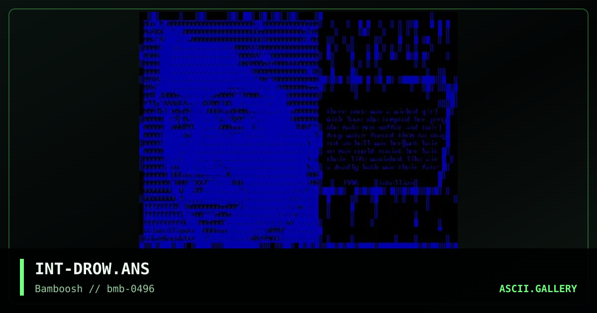 INT-DROW.ANS, by intellius, 1996
