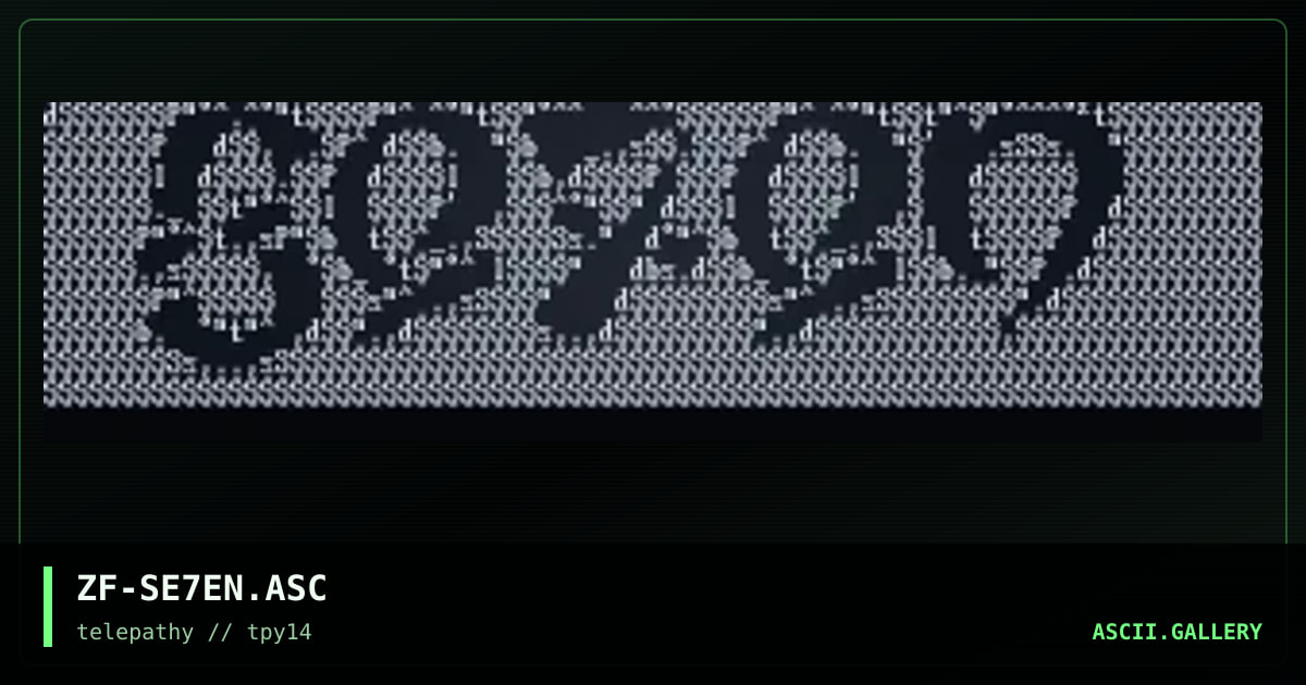 Se7en logo, by zarkof, 1998