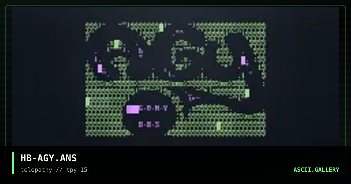 AGONY BBS L0G0, by hanibal, 1998