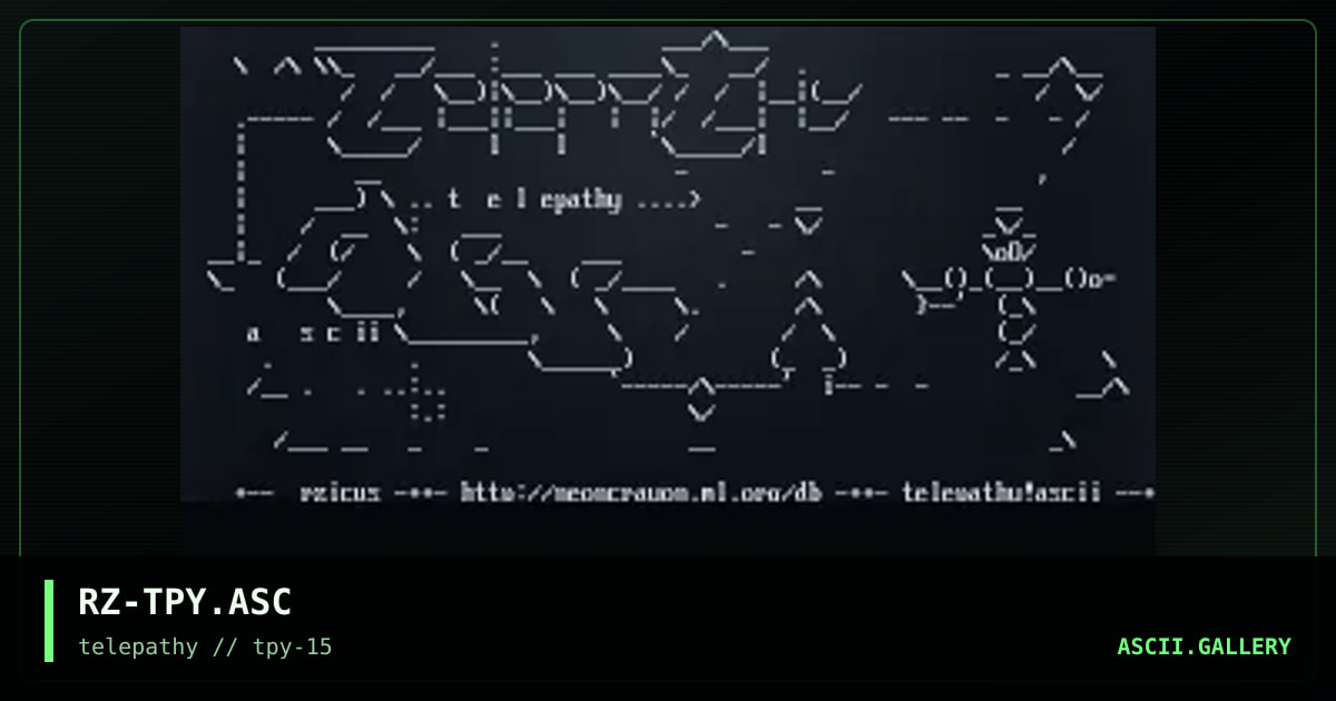 Telepathy, by rzicus, 1998