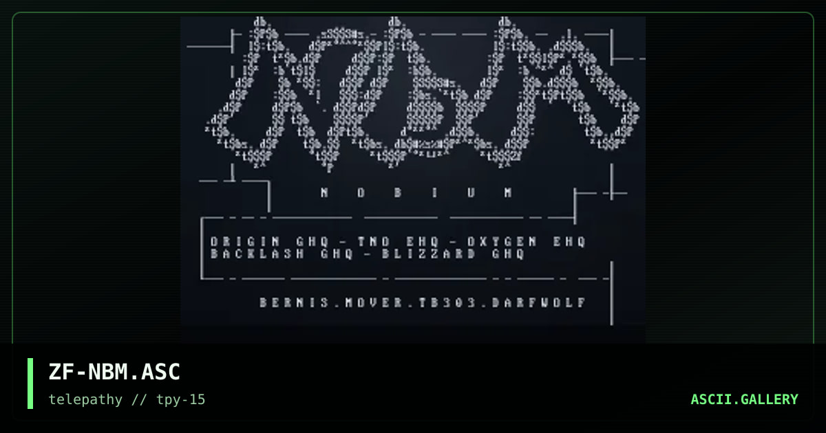 Nobium, by zarkof, 1998