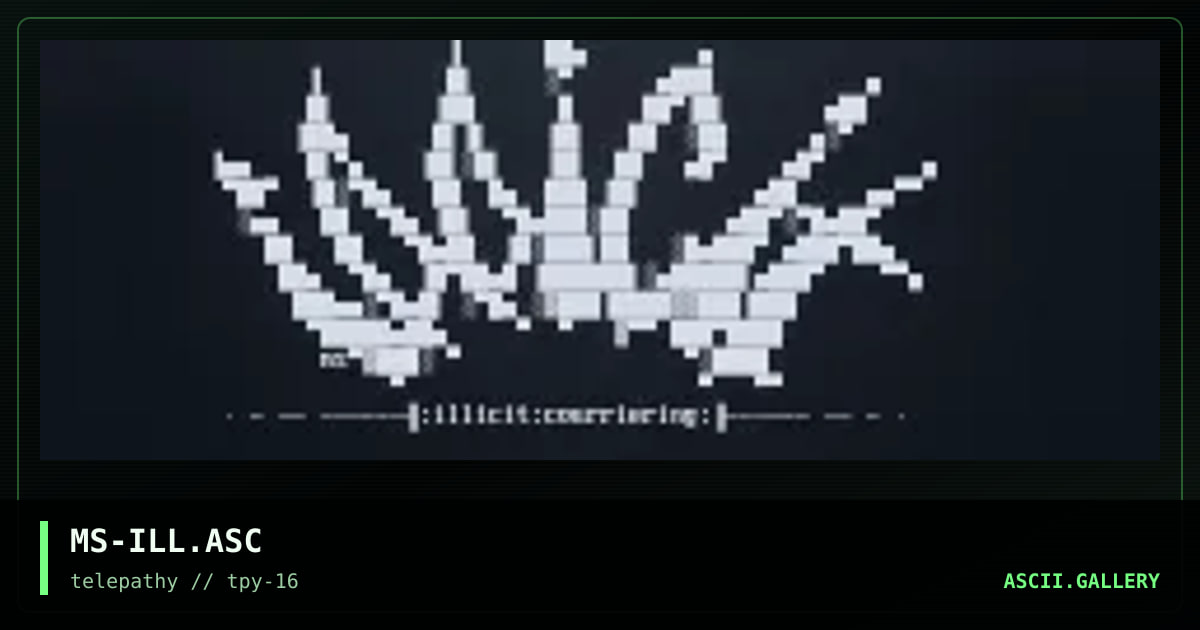 Illicit nfo header, by splif, 1999