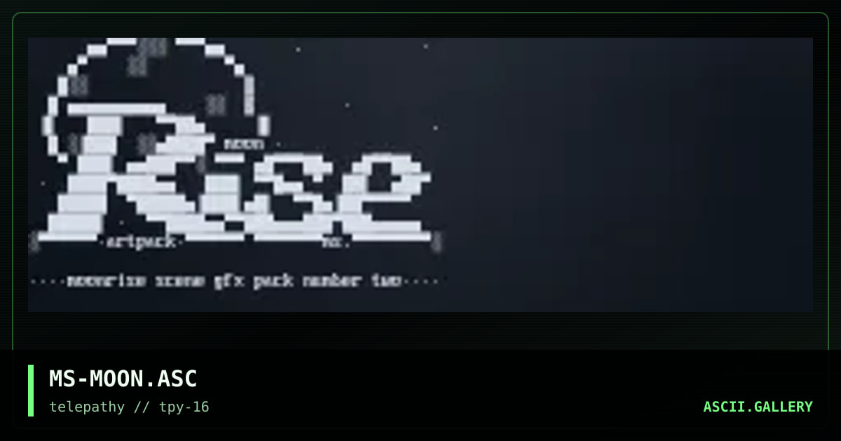 Moonrise Pack#2 Diz, by splif, 1999