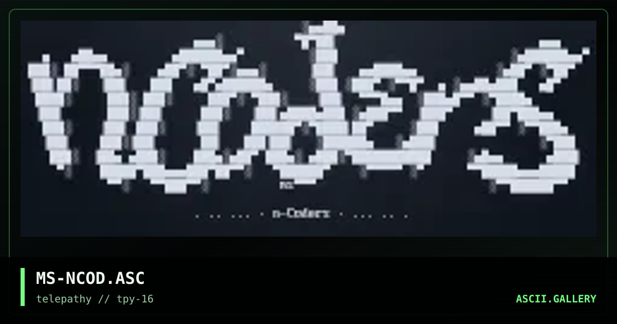 n-Coders Nfo Header, by splif, 1999