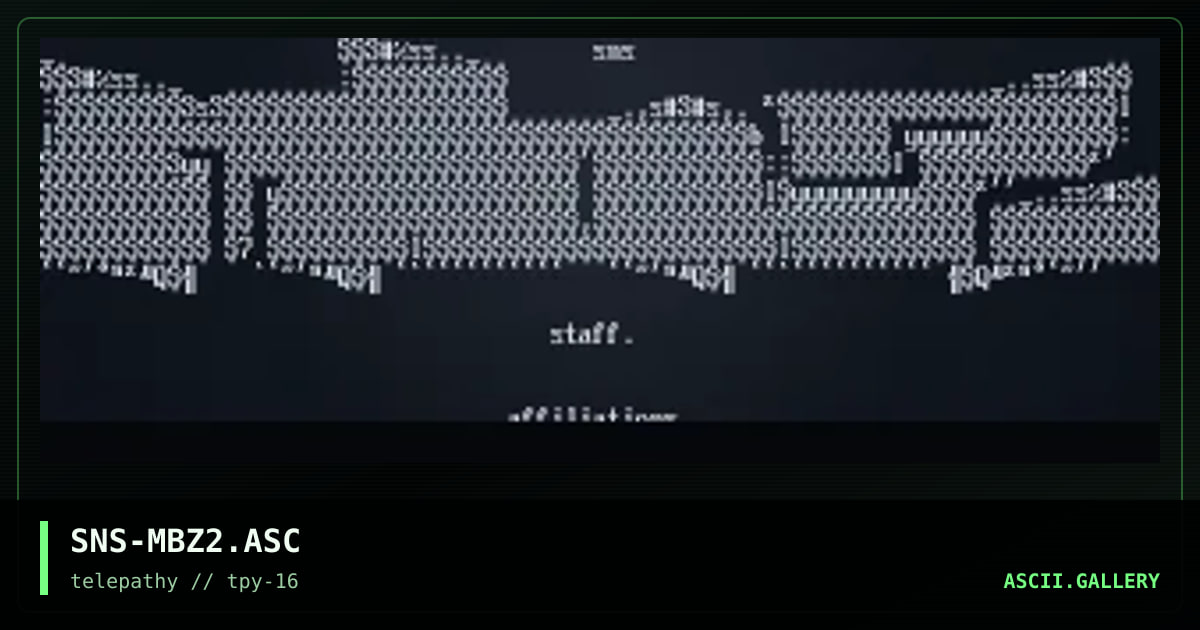 MBZ Ascii, by senser, 1999