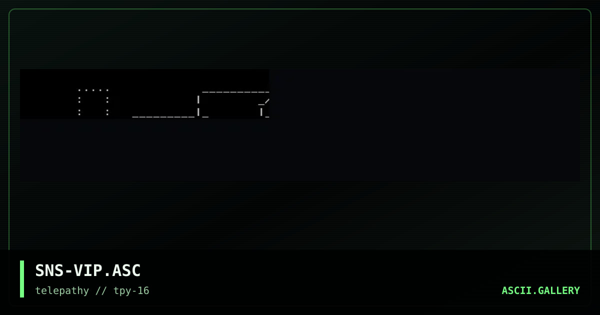 VERY IMPORTANT PARTY Ascii, by senser, 1999