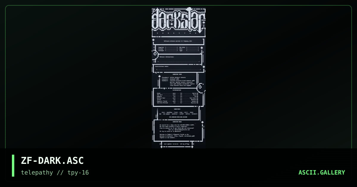 DarkStar, by zarkof, 1999