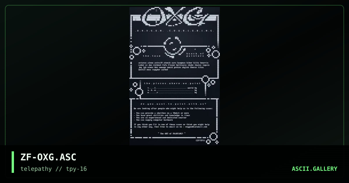 Oxygen, by zarkof, 1999