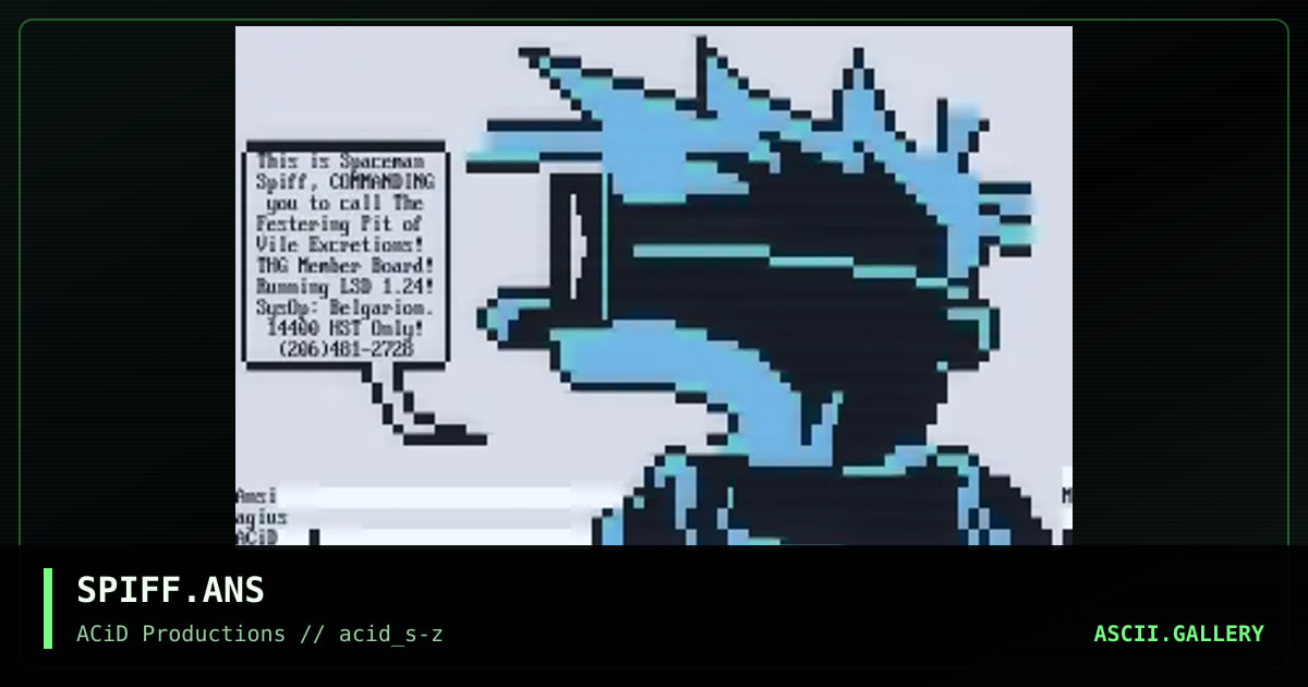 SPIFF.ANS, by magius, 1990