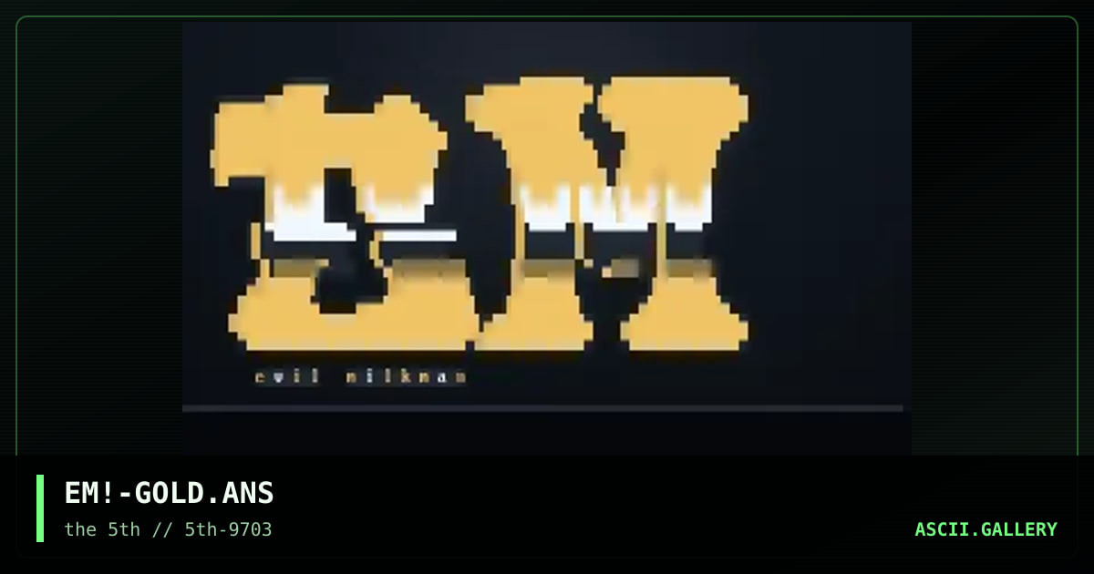 golden screw up, by evil milkman, 1997