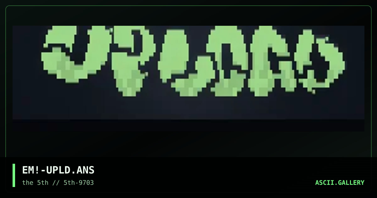 iRiDiUM uPLOAD aNSEE, by evil milkman, 1997