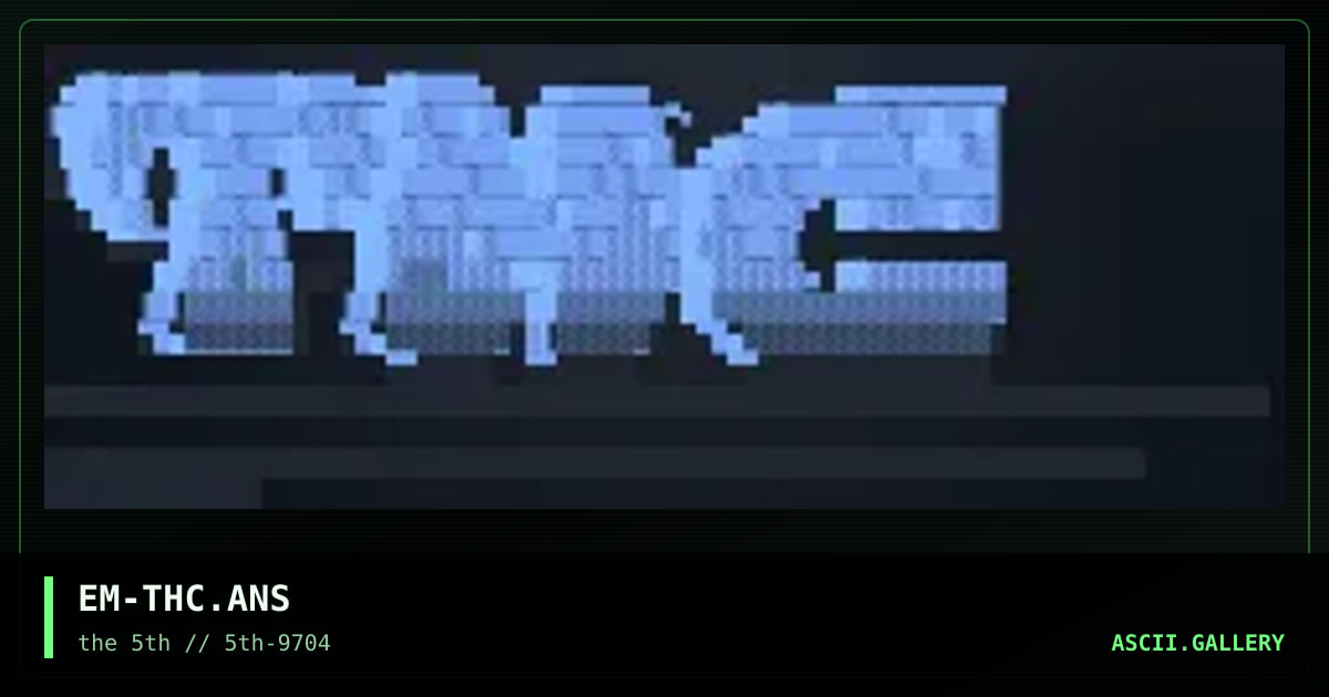 THC [the hackers choice] THC, by evil milkman, 1997
