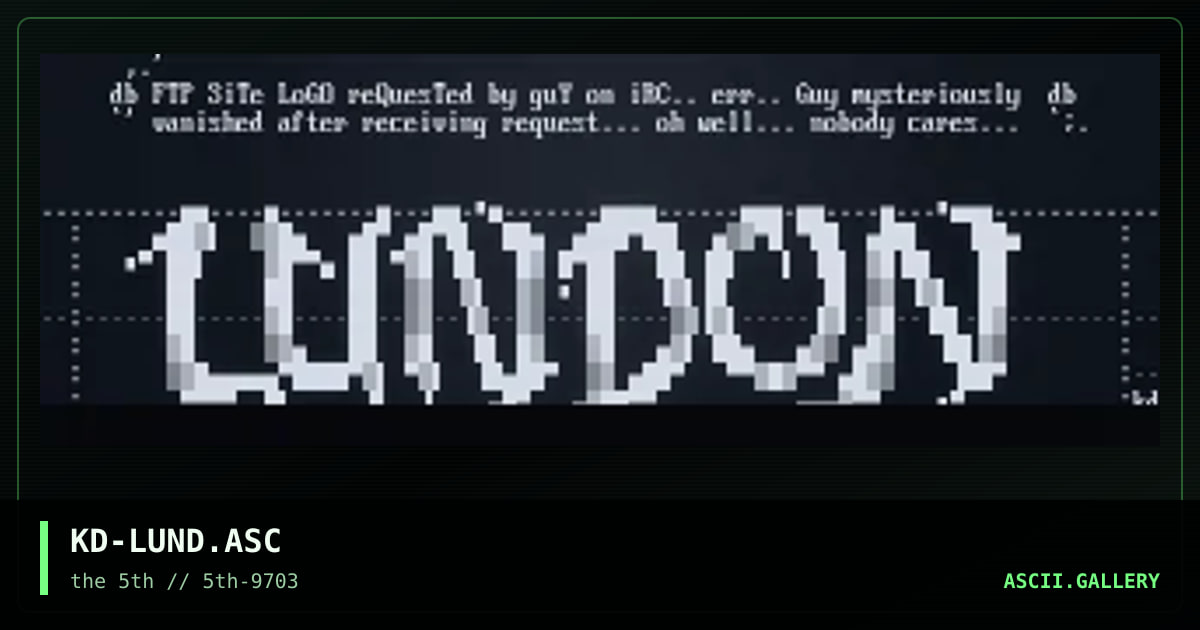 lundon ftp site, by klear distortion, 1997