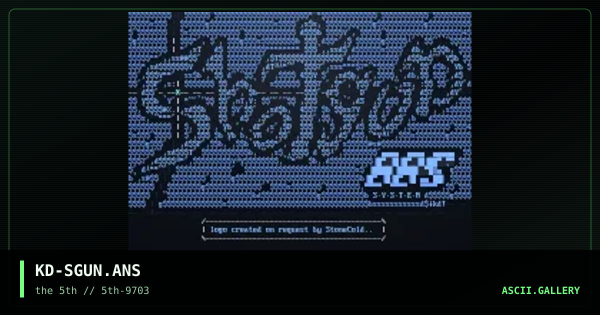 shotgun bbs system, by klear distortion, 1997