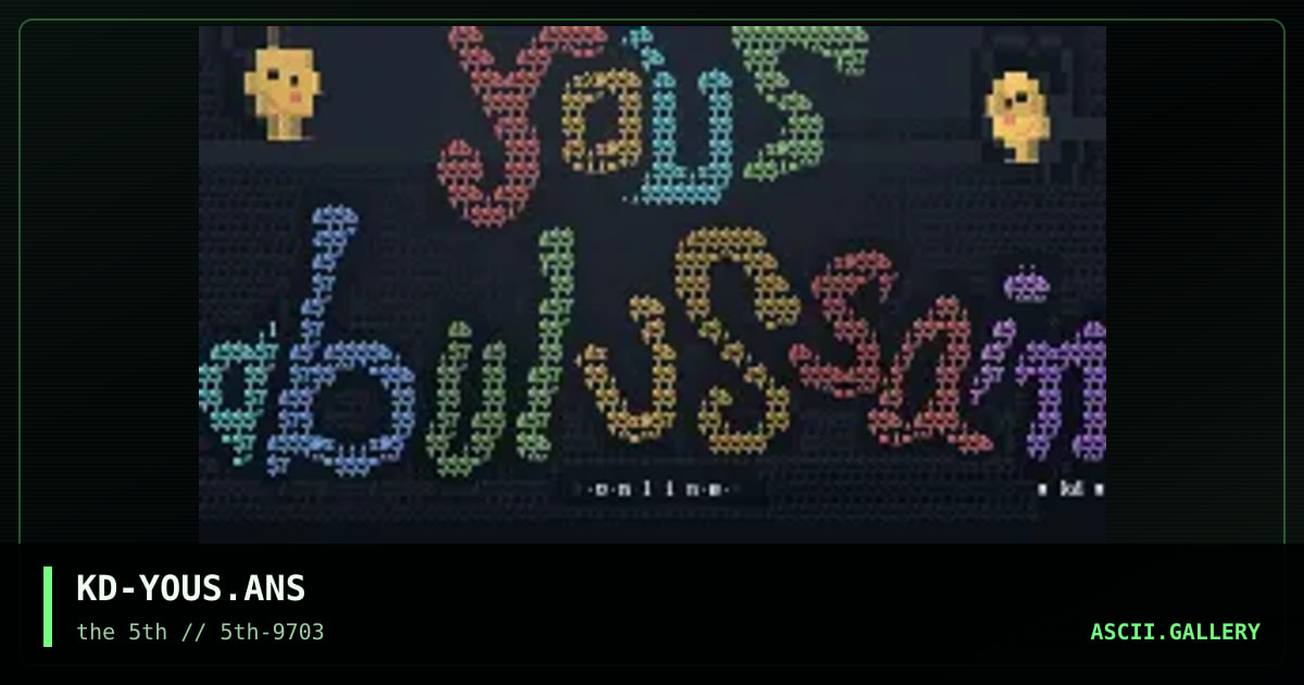 yousabulussain online¡, by klear distortion, 1997