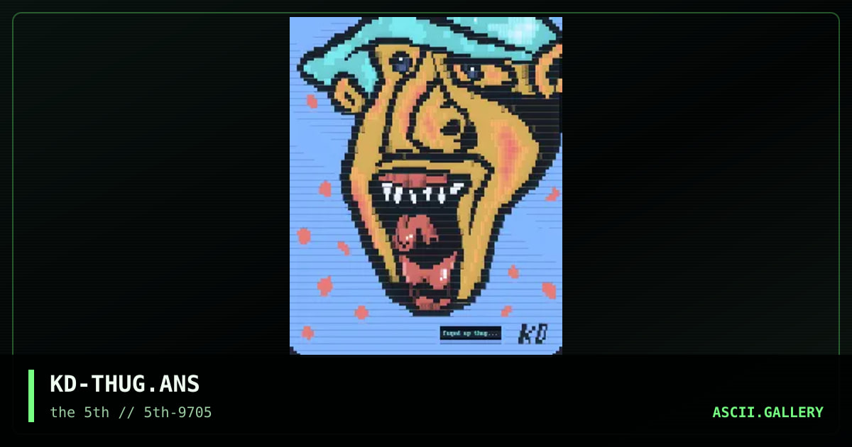 fuqed up thug..., by klear distortion, 1997
