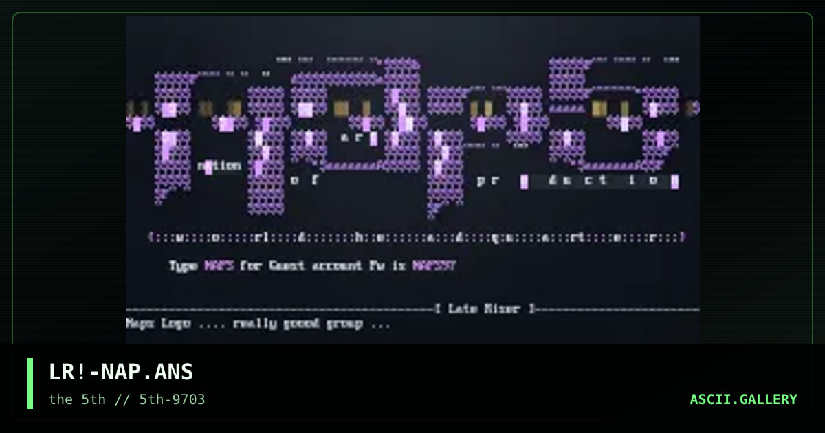 NAPS logo, by late riser, 1997