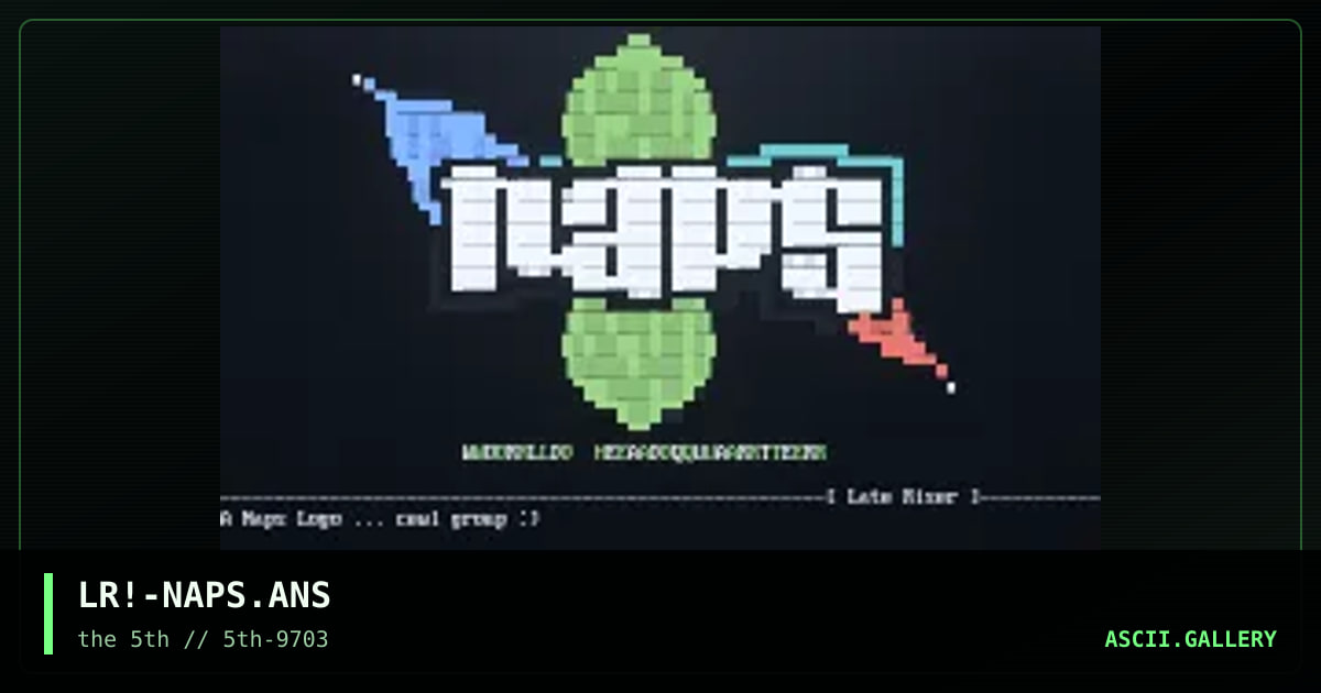 NAPS logo, by late riser, 1997