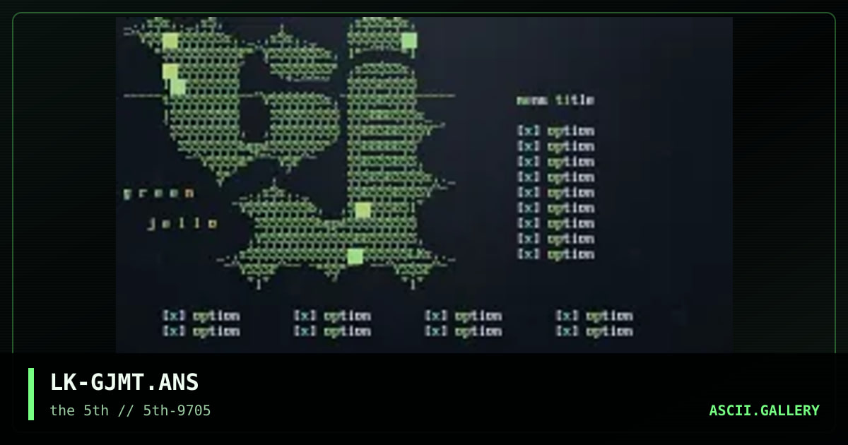 green jello menu template, by lightning knight, 1997