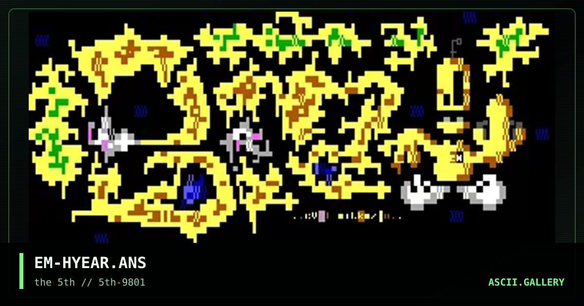 +--─-·hAppy·nU·yEar·─--+, by evil milkman, 1998
