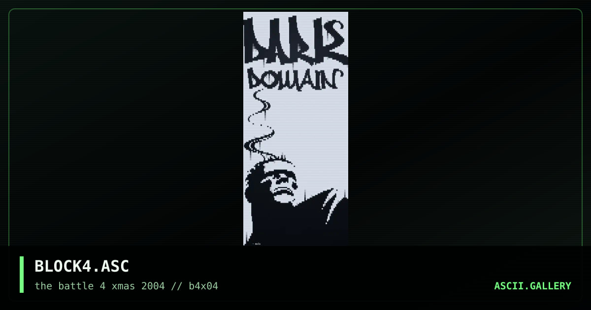 BLOCK4.ASC, by molo, 2004