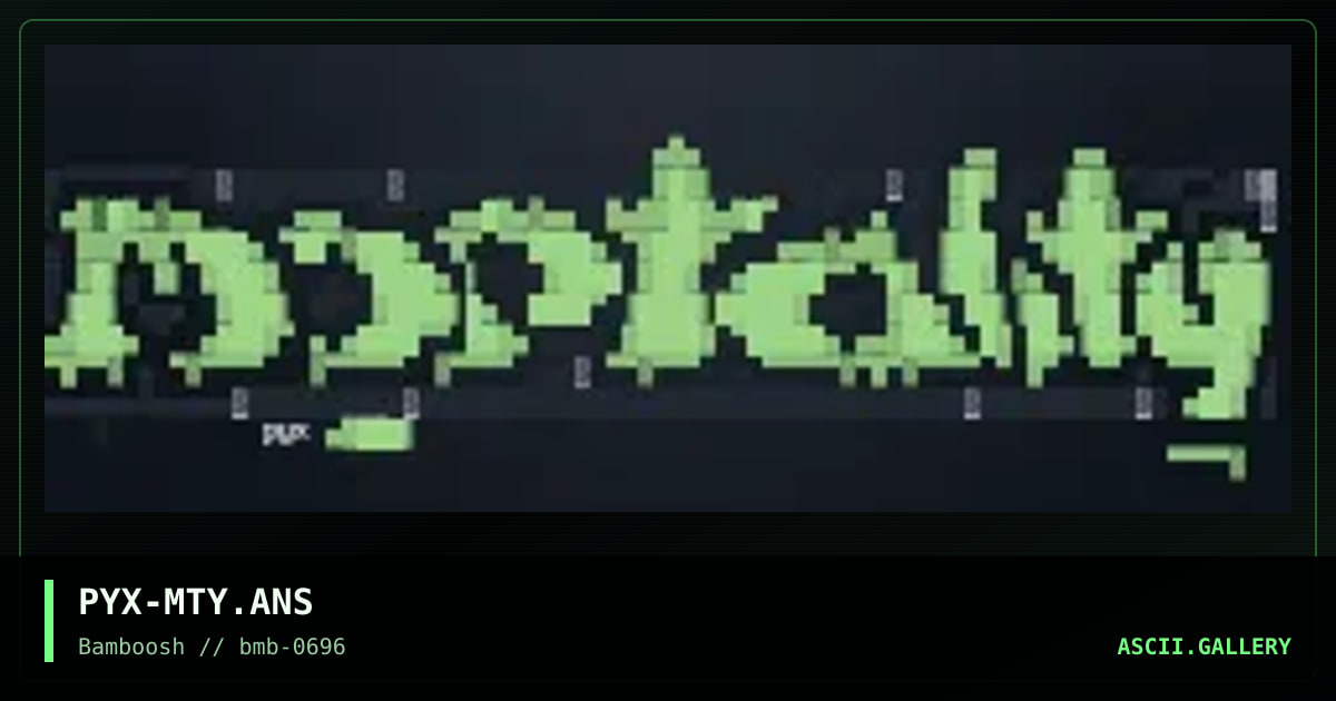 MTY logo, by pyx, 1996