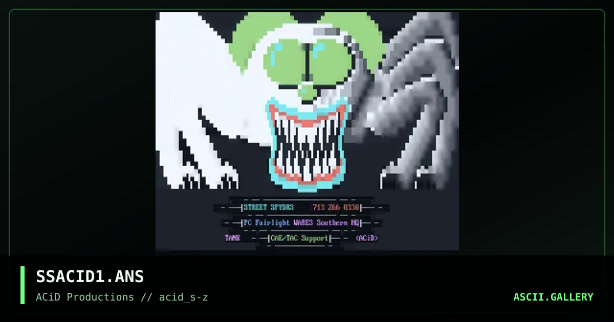 SSACID1.ANS, by tank, 1990