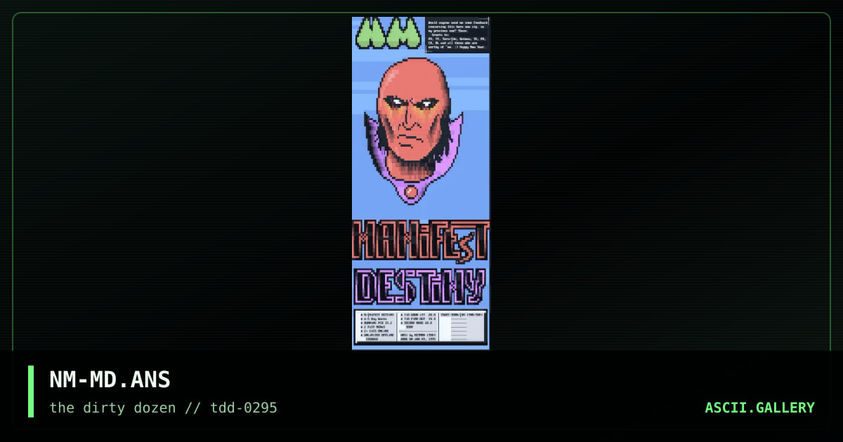 Manifest Destiny, by netman, 1995
