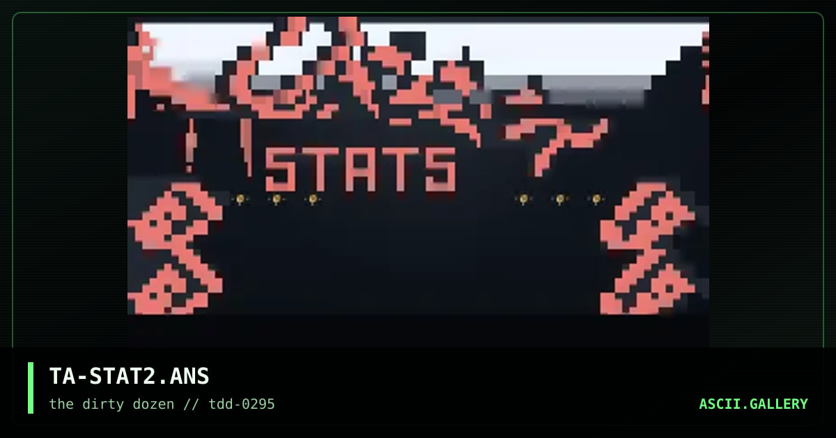 Stats, by talamius, 1995