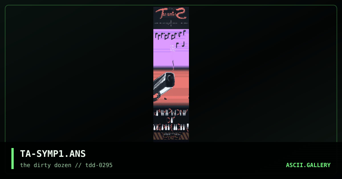 Symphony of Destruction, by talamius, 1995