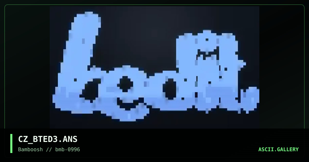 CZ_BTED3.ANS, by cniz, 1996