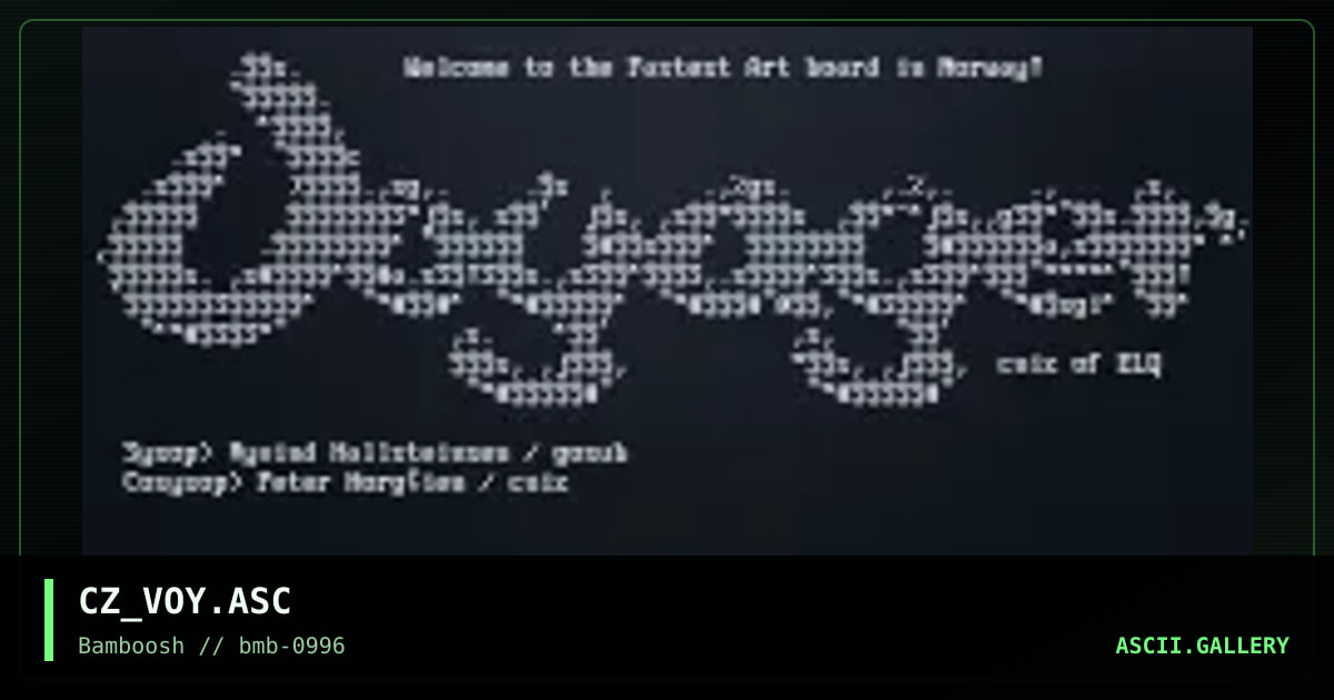 CZ_VOY.ASC, by cniz, 1996