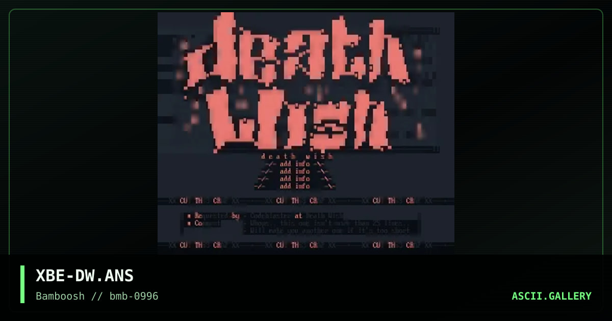 XBE-DW.ANS, by xerobe, 1996