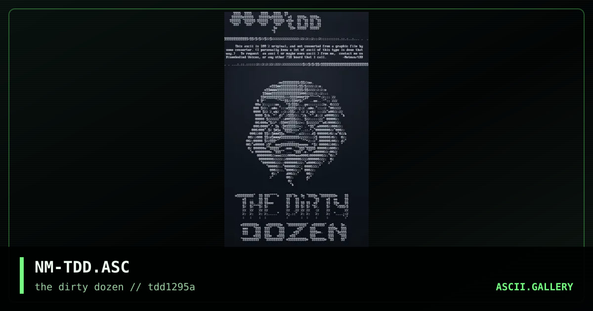 NM-TDD.ASC, by netman, 1995
