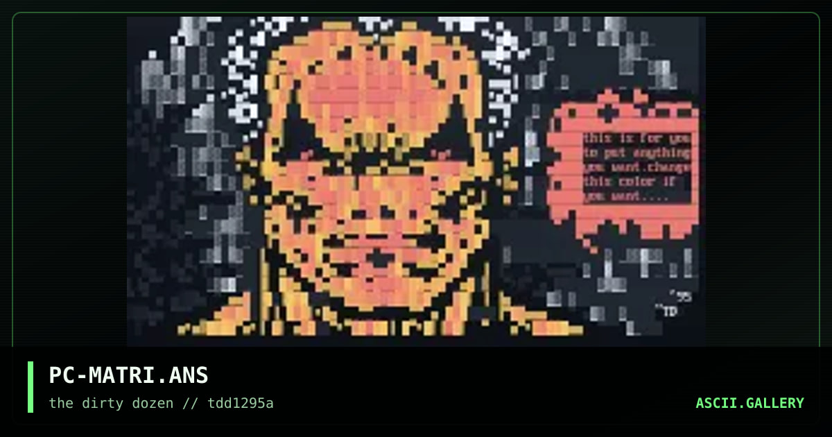PC-MATRI.ANS, by p-chan, 1995