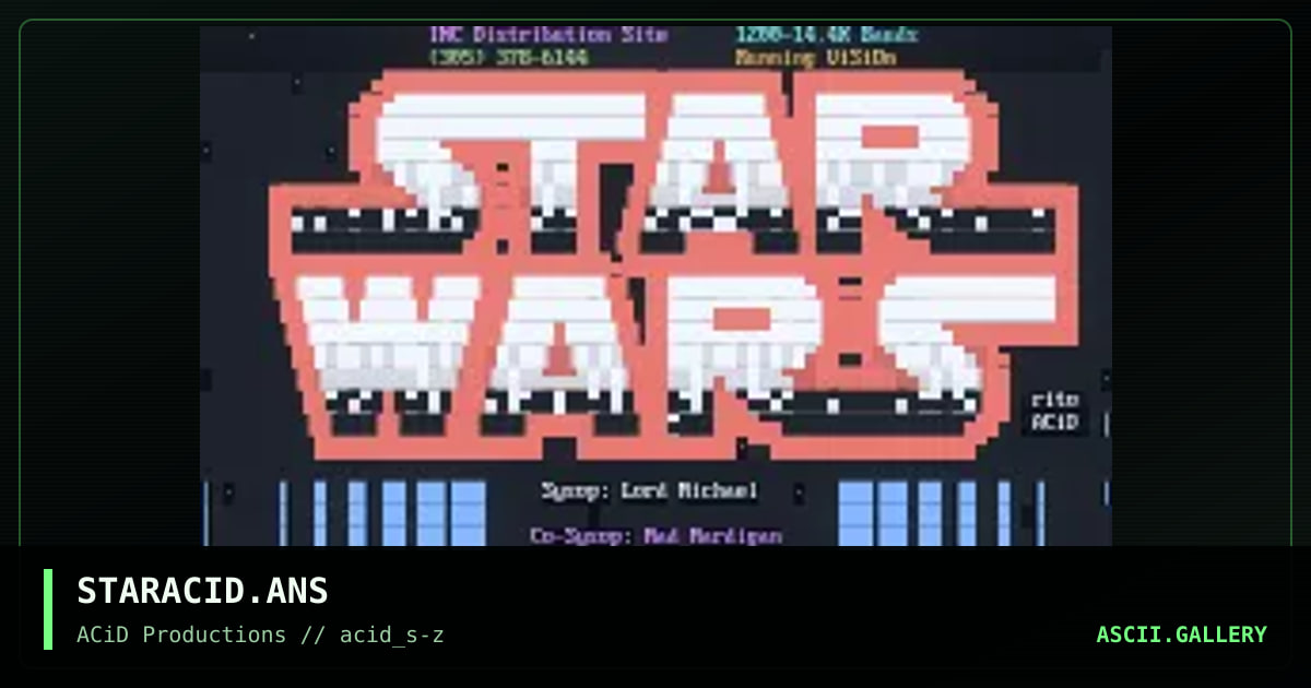 STARACID.ANS, by triton, 1990